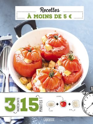 cover image of Recettes à moins de 5 euros